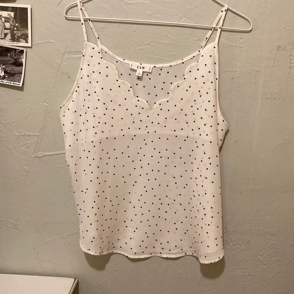 Large E&M Polka Dot Tank top - Picture 1 of 4